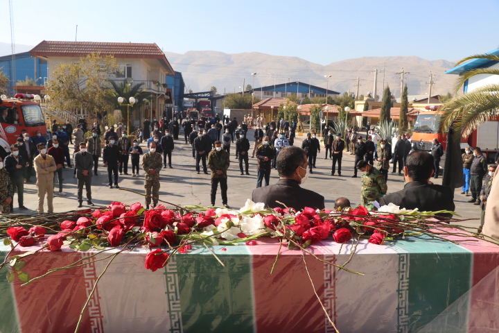 مراسم شهید گمنام در شهرک صنعتی بزرگ شیراز