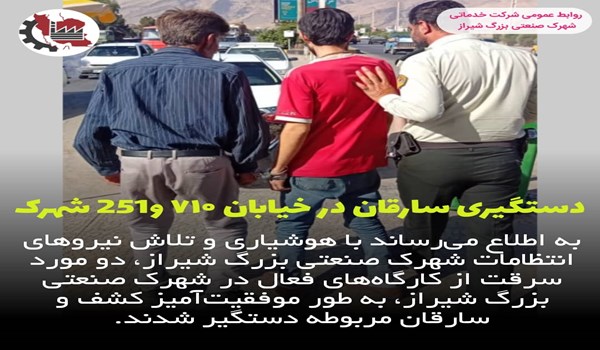 دستگیری سارقان در خیابان ۷۱۰ و خیابان ۲۵۷